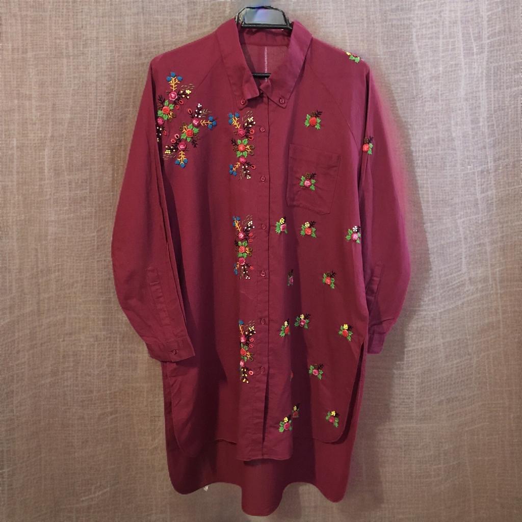 Embroidered Khaddar Top - Image 4