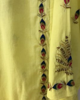 Motif Mix Embroidered Swiss Kurta