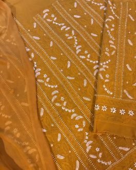 Hand Embroidered Swiss 2pc Unstitched