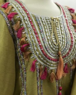 Embroidered Syn Raw Silk 3pc